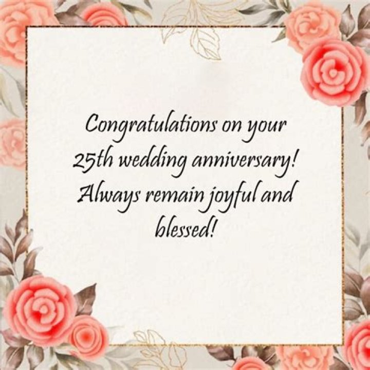 25th Happy Anniversary Wishes