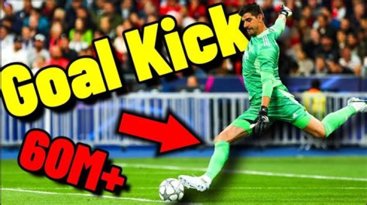Can a striker block a goal kick?