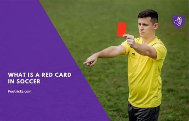 What is a red card in soccer?