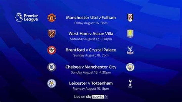 What teams are playing in the Premier League today?