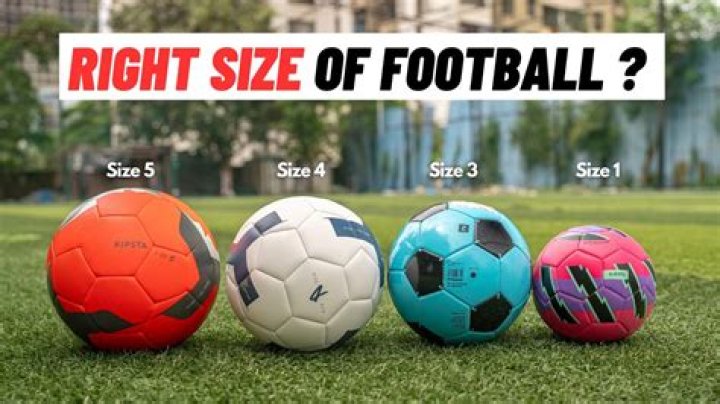 Which is bigger size 4 or 5 football?