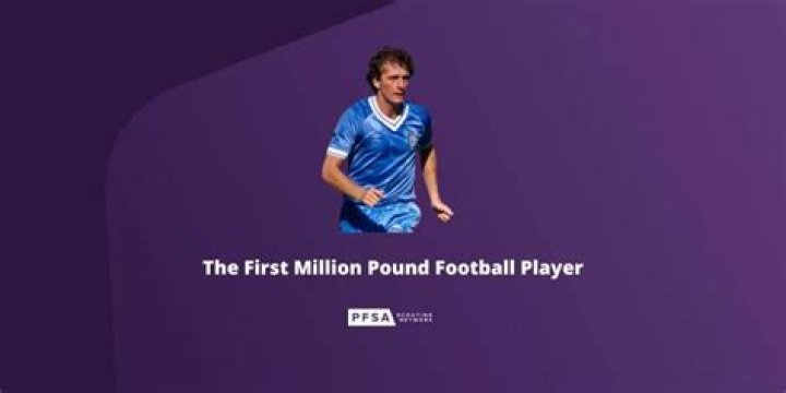 Who was the world's first million pound footballer?